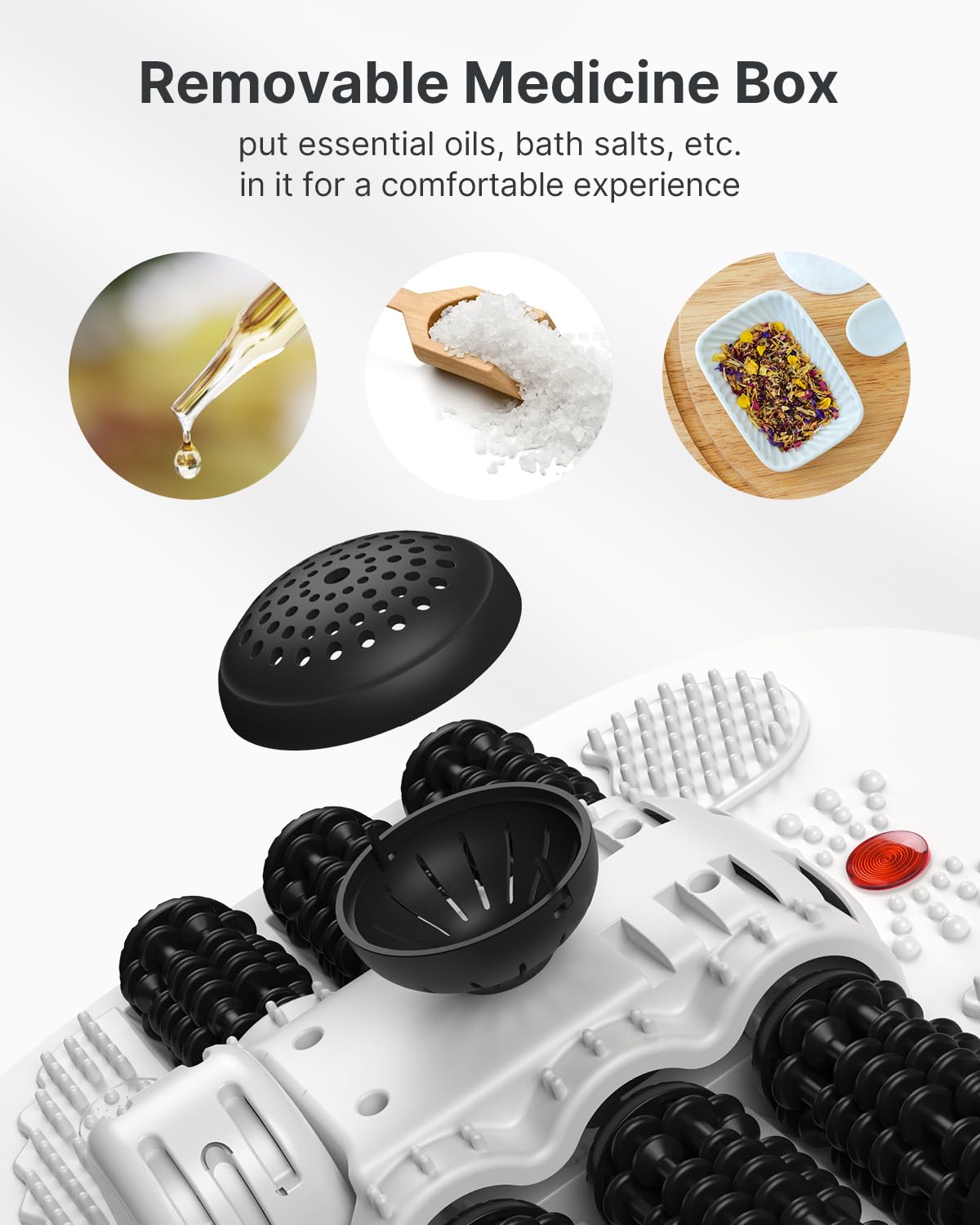 RENPHO Foot Spa and Massager with Heater, Gifts for Women, Foot Spa with Auto Roller