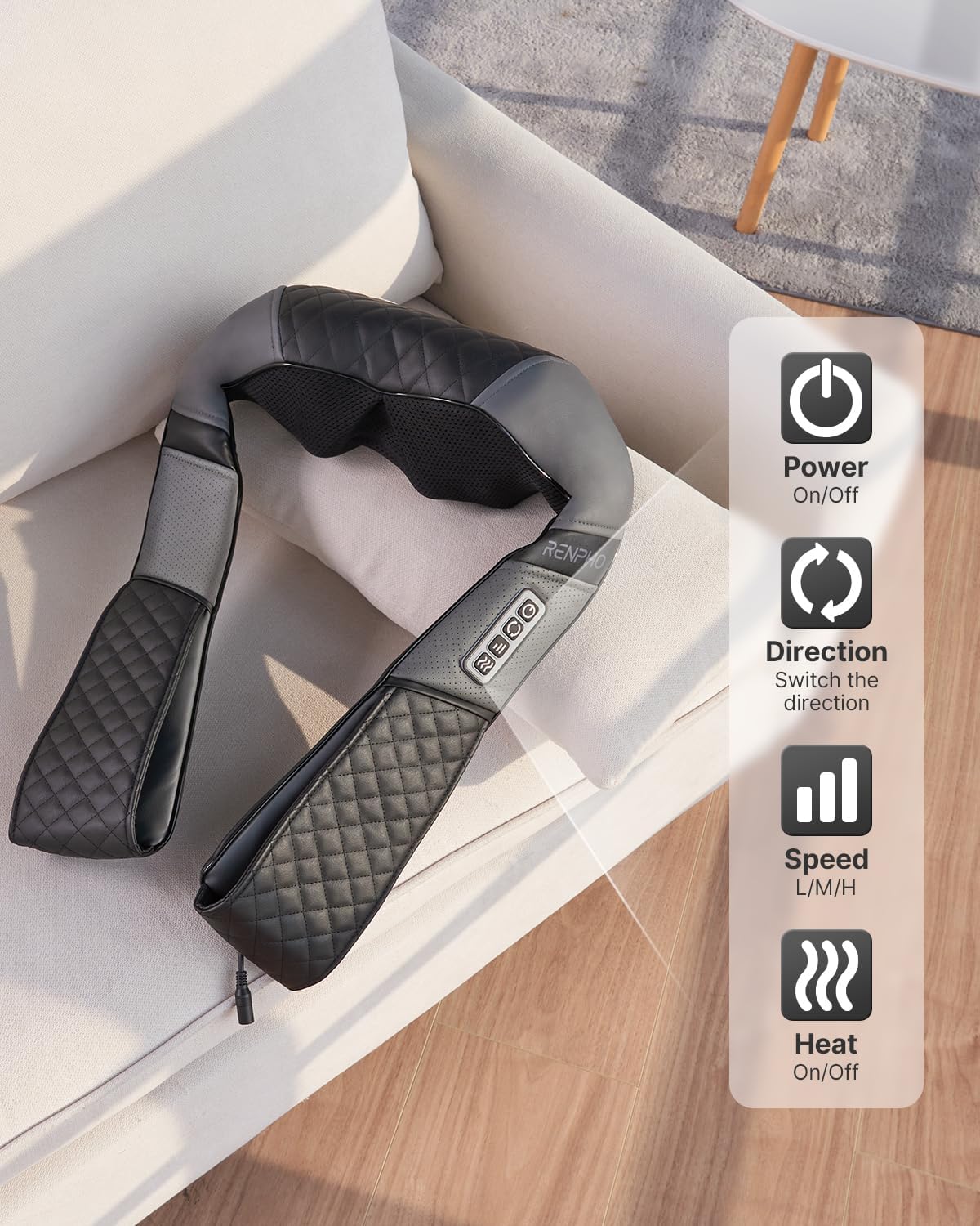 RENPHO Neck Massager, Massagers for Back and Neck, Back Massage with Heat